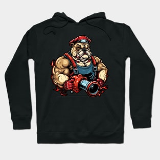 Firefighter Bulldog Hoodie